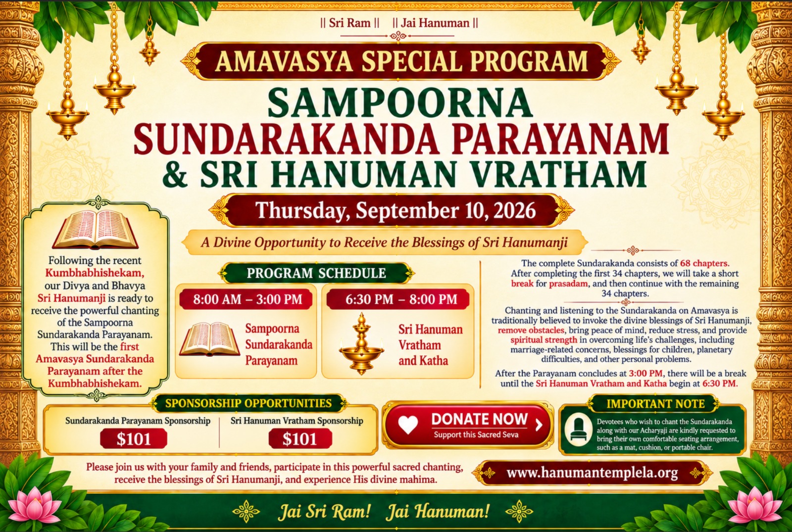 Sri Sundarakanda parayanam