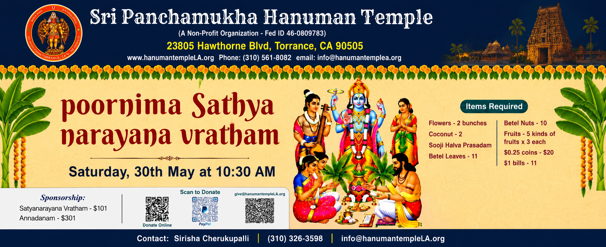 Poornima Sathya narayan vratham