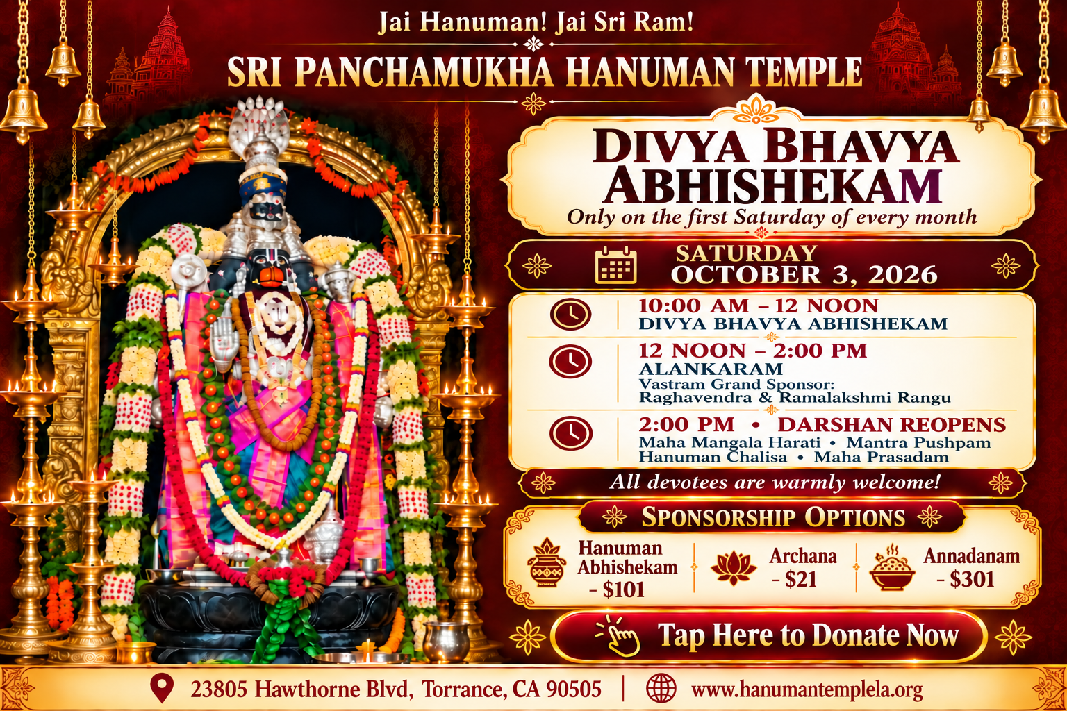 Hanuman Abhishekam