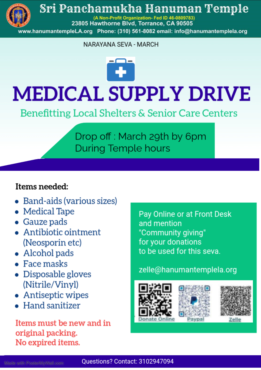 Medical Supply Drive