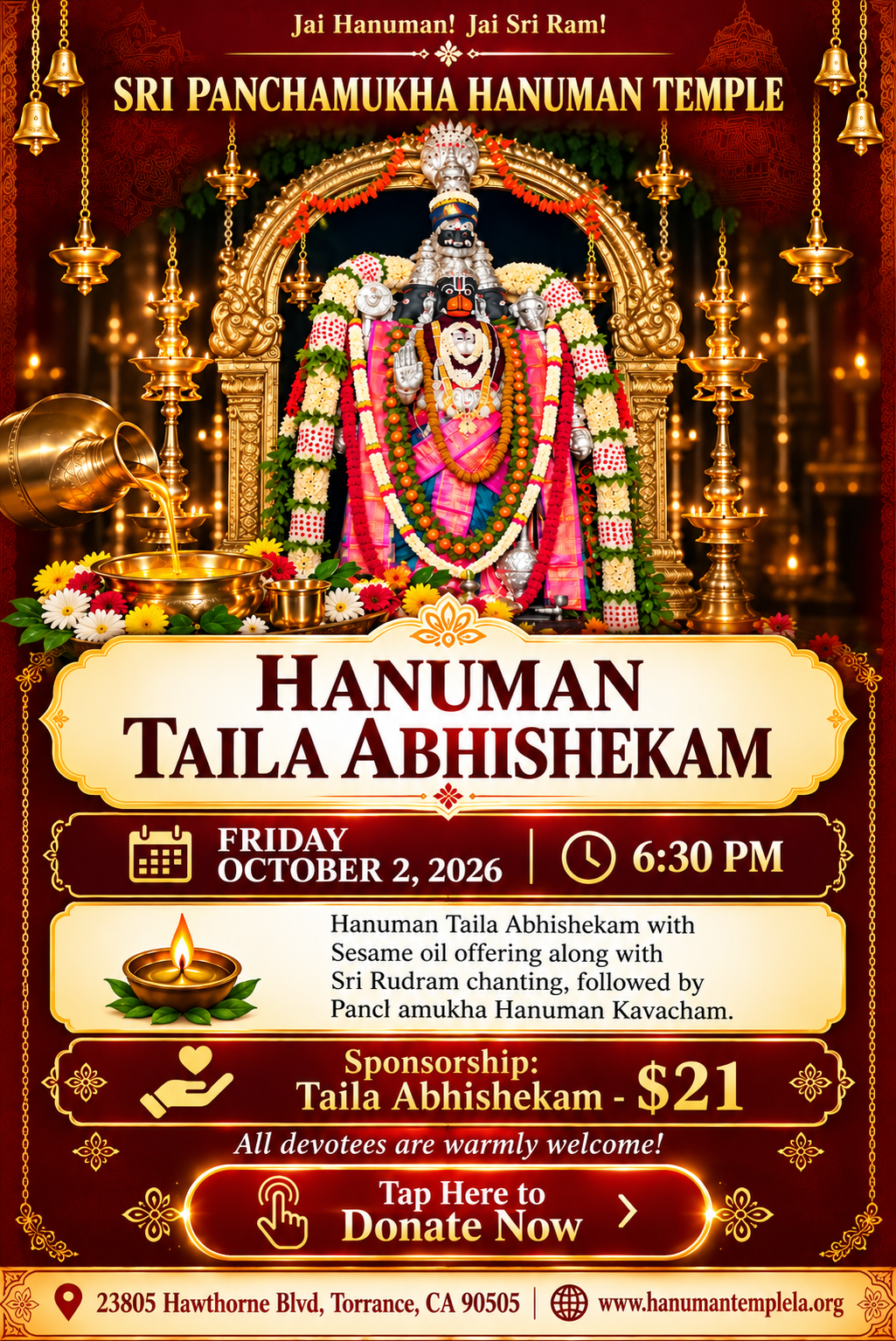 Taila Abhishekam