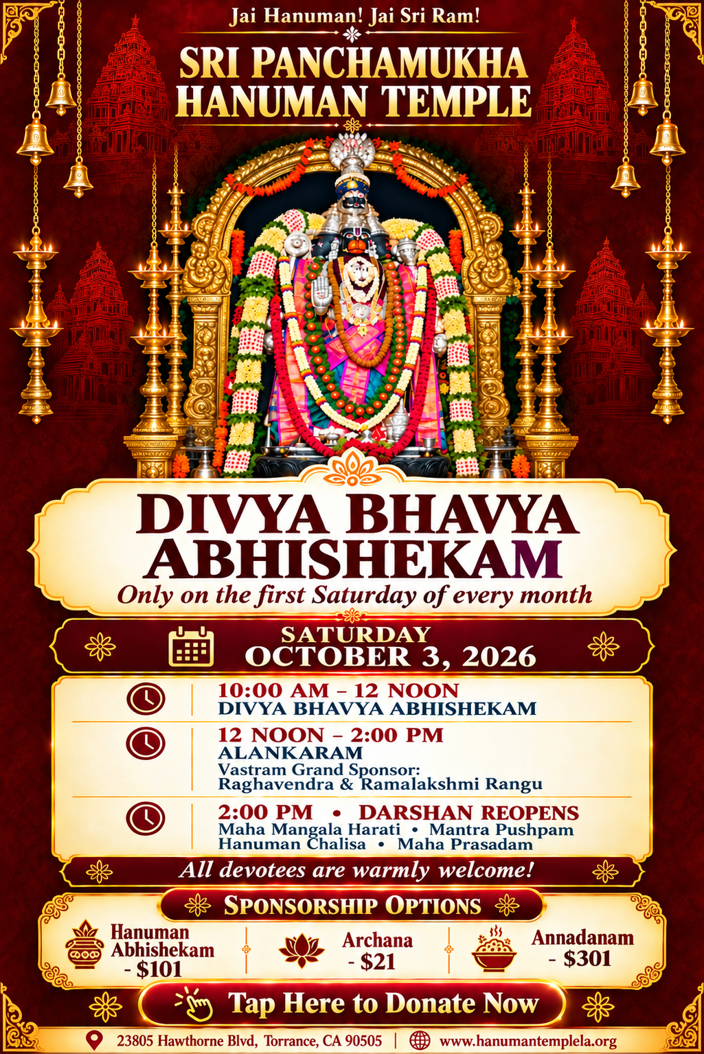 Hanuman Abhishekam